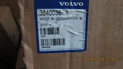 Фильтр воздушный  Volvo 3840036